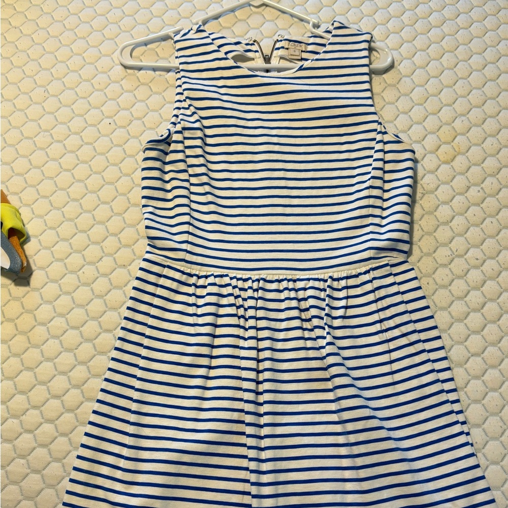 J.Crew blue and white stripe Mini Dress